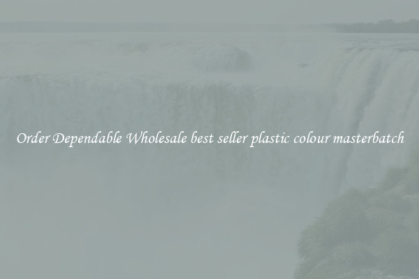 Order Dependable Wholesale best seller plastic colour masterbatch