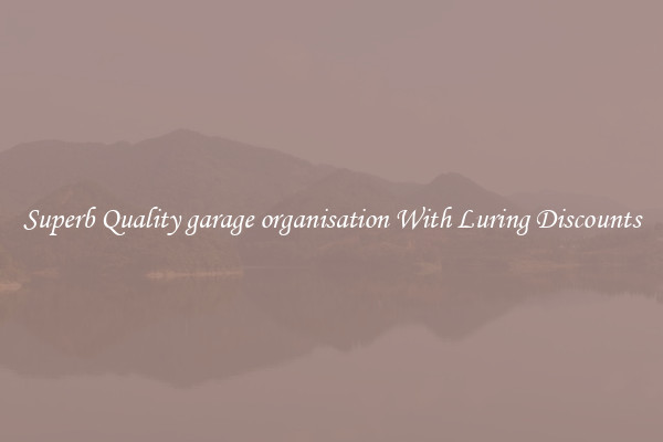 Superb Quality garage organisation With Luring Discounts