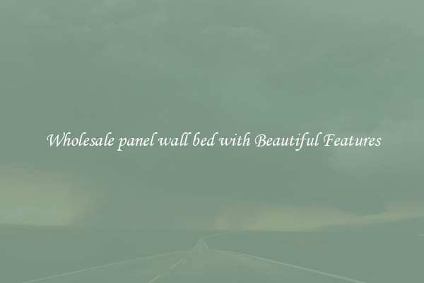 Wholesale panel wall bed with Beautiful Features