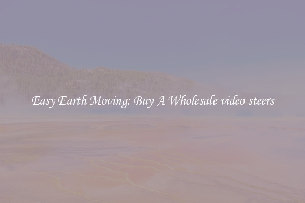 Easy Earth Moving: Buy A Wholesale video steers