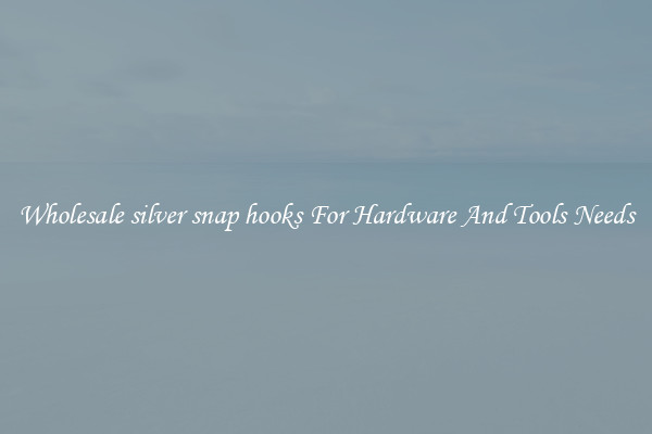 Wholesale silver snap hooks For Hardware And Tools Needs