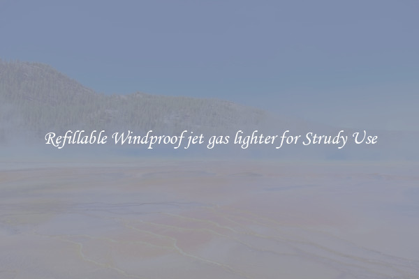 Refillable Windproof jet gas lighter for Strudy Use