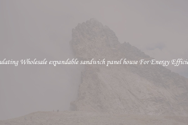 Insulating Wholesale expandable sandwich panel house For Energy Efficiency