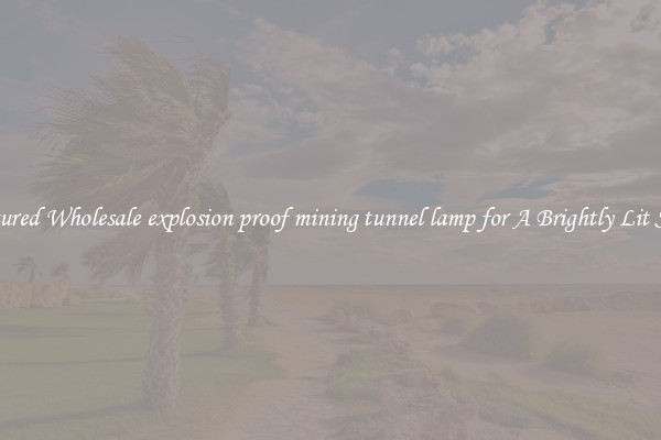 Featured Wholesale explosion proof mining tunnel lamp for A Brightly Lit Space